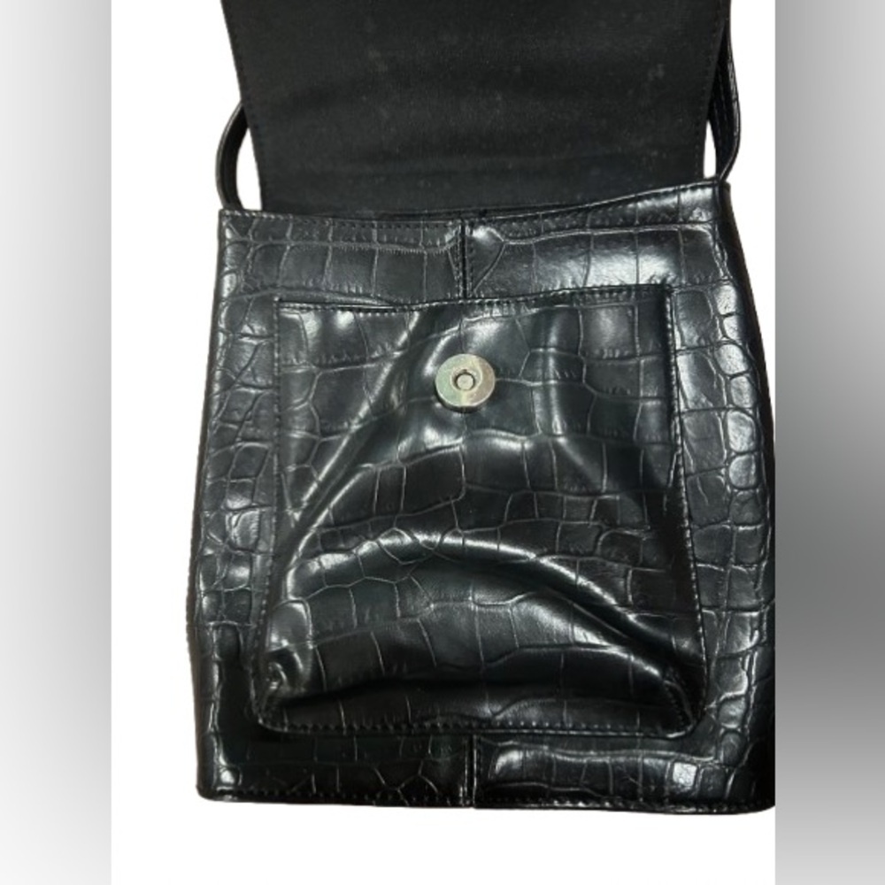 Nine West Accessories Women’s Black Faux Leather Crossbody Bag - Picture 4 of 14
